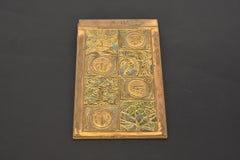 Tiffany Studios New York Pattern Bronze Doré Notepad Holder