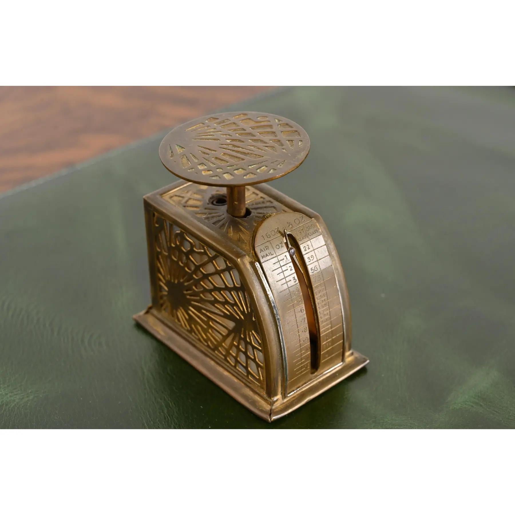 Tiffany Studios New York Pine Needle Bronze Doré and Slag Glass Nine-Piece Desk For Sale 3