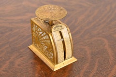 Tiffany Studios New York Pine Needle Pattern Bronze Doré Postage Scale