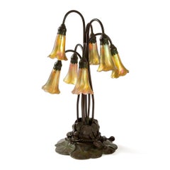 Tiffany Studios New York "Seven Light Lily" Table Lamp