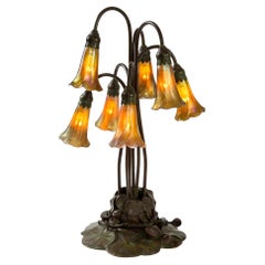 Tiffany Studios New York "Seven Light Lily" Table Lamp