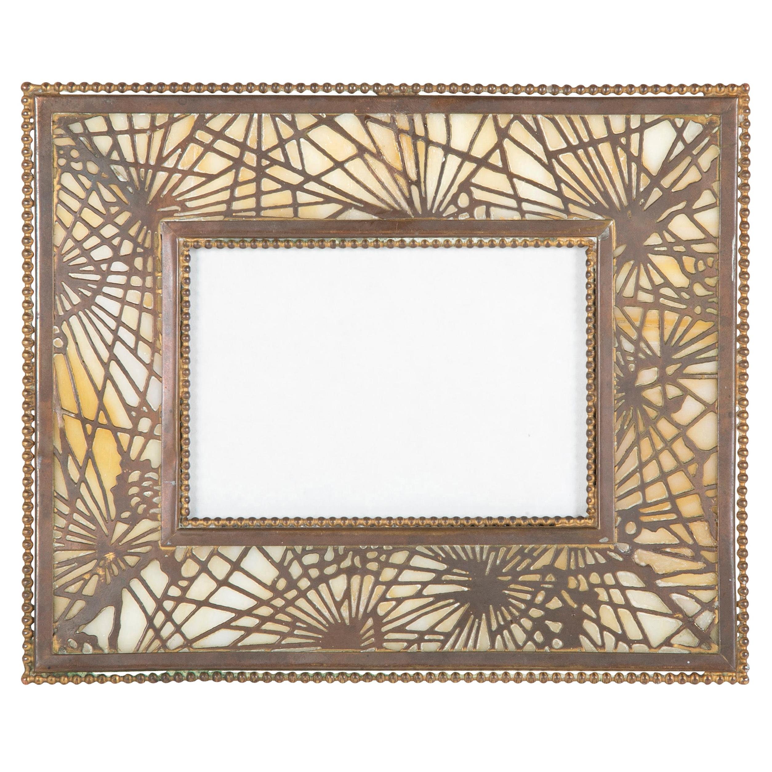 Tiffany Studios "Pine Needle" Picture Frame at 1stDibs