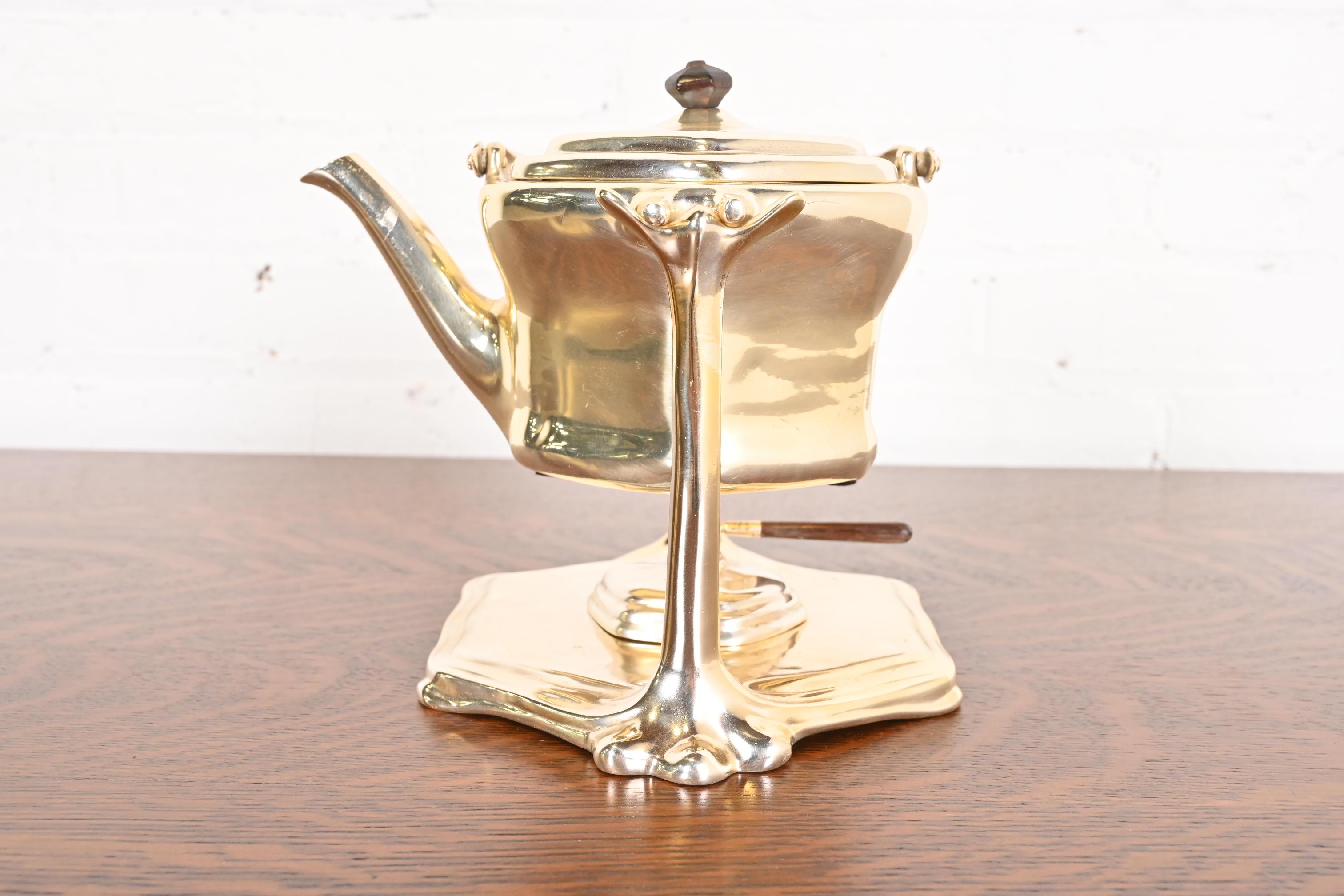 Tiffany Studios New York Silver Plate Coffee or Tea Service Set, Circa 1910 In Good Condition In South Bend, IN