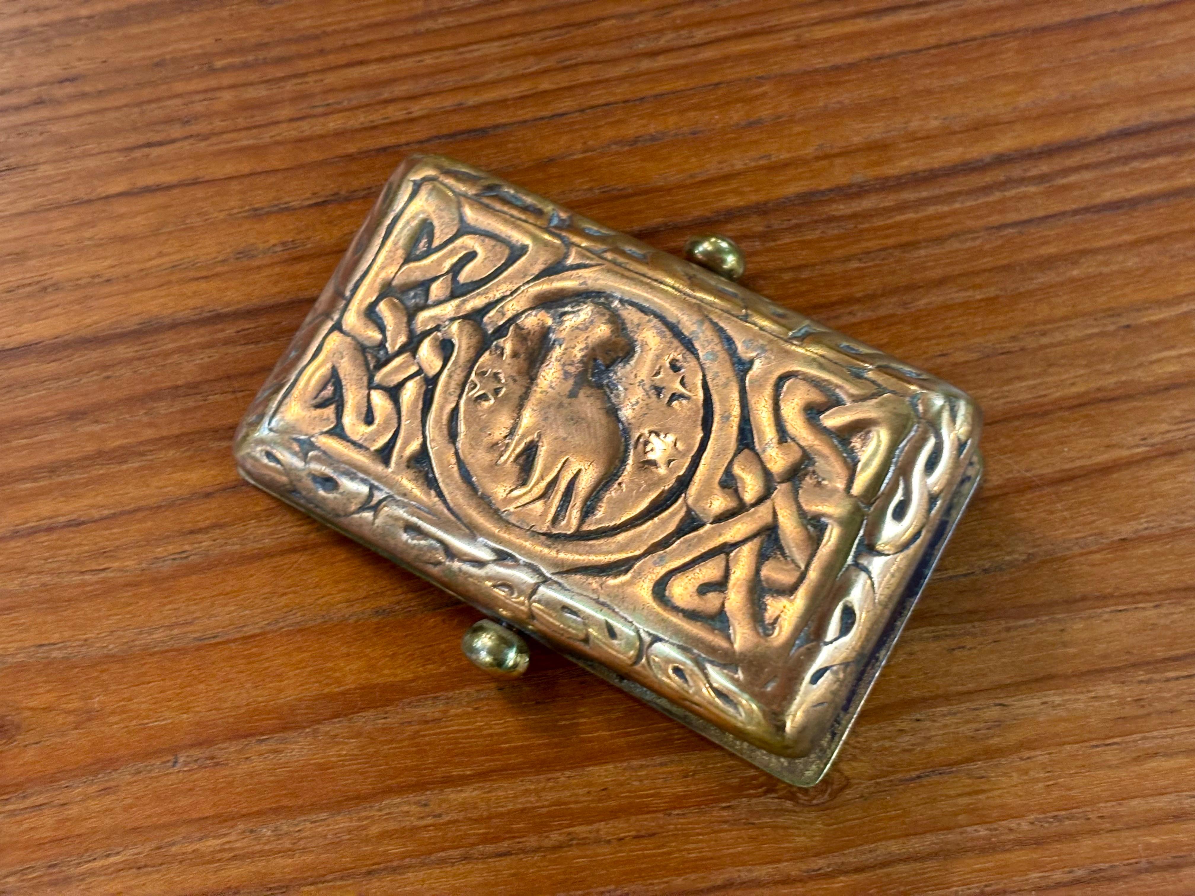 Tiffany Studios New York Sechs Pieces Messing Zodiac Desk Set, CIRCA 1890s (Spätes 19. Jahrhundert) im Angebot