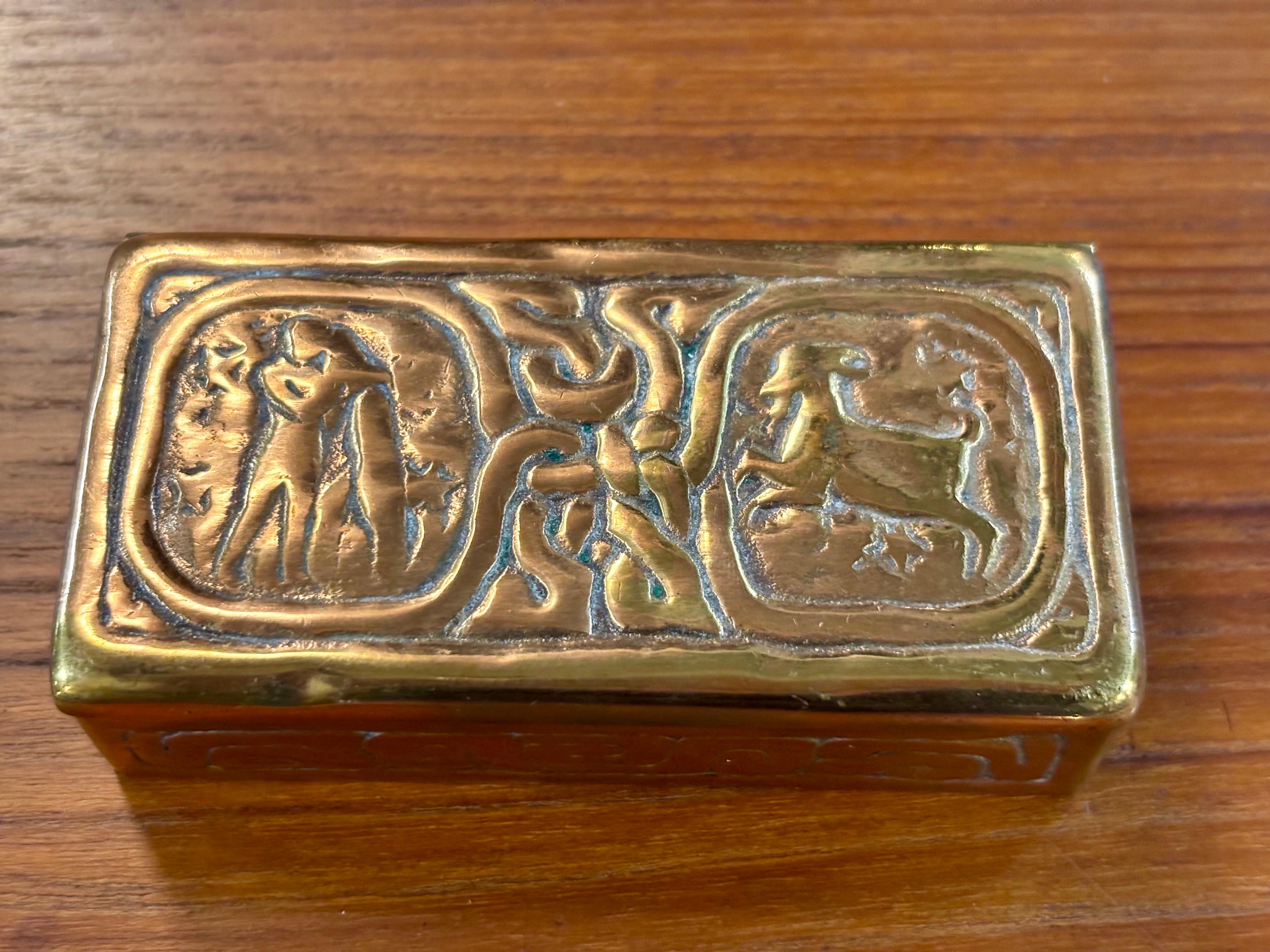 Tiffany Studios New York Sechs Pieces Messing Zodiac Desk Set, CIRCA 1890s im Angebot 3