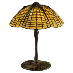 Lampada da tavolo in vetro al piombo "Spider" di Tiffany Studios New York