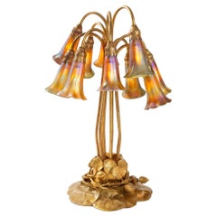 Tiffany Studios New York "Ten Light Lily" Table Lamp