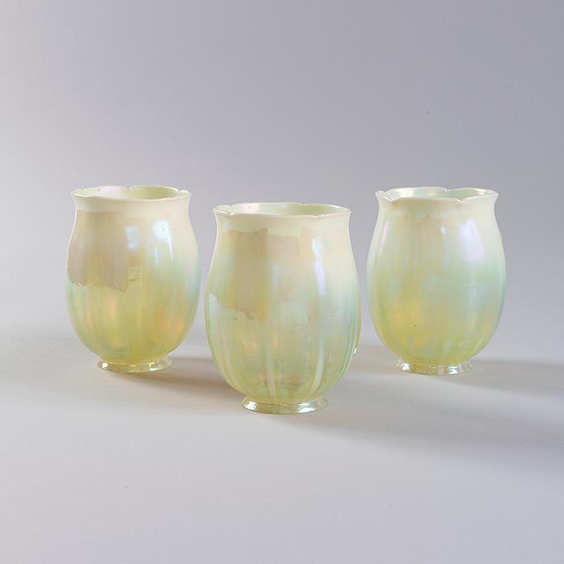 Patinated Tiffany Studios New York Three-Armed 