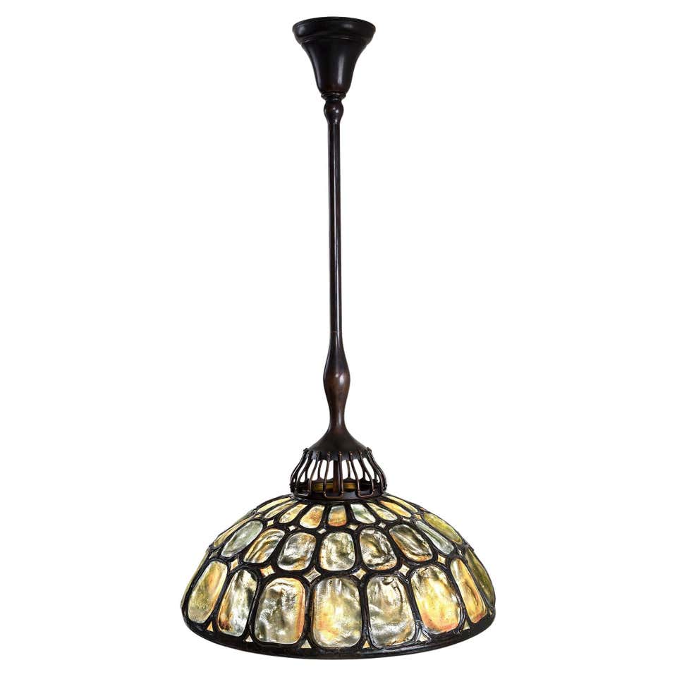 Tiffany Studios New York "Prism" Favrile Ceiling Light Fixture For Sale ...