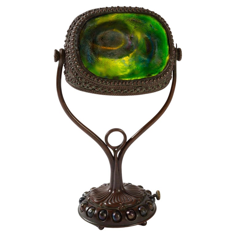 Tiffany Studios New York "Turtleback" Desk Lamp For Sale