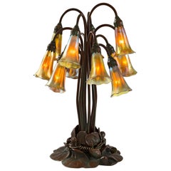 Tiffany Studios New York "Twelve-Light-Lily" Table Lamp