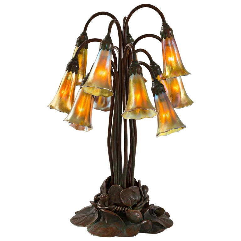 Studios New York Twelve Light Lily Table Lamp For At 1stdibs Studios New York Twelve Light, Lily Table Lamp