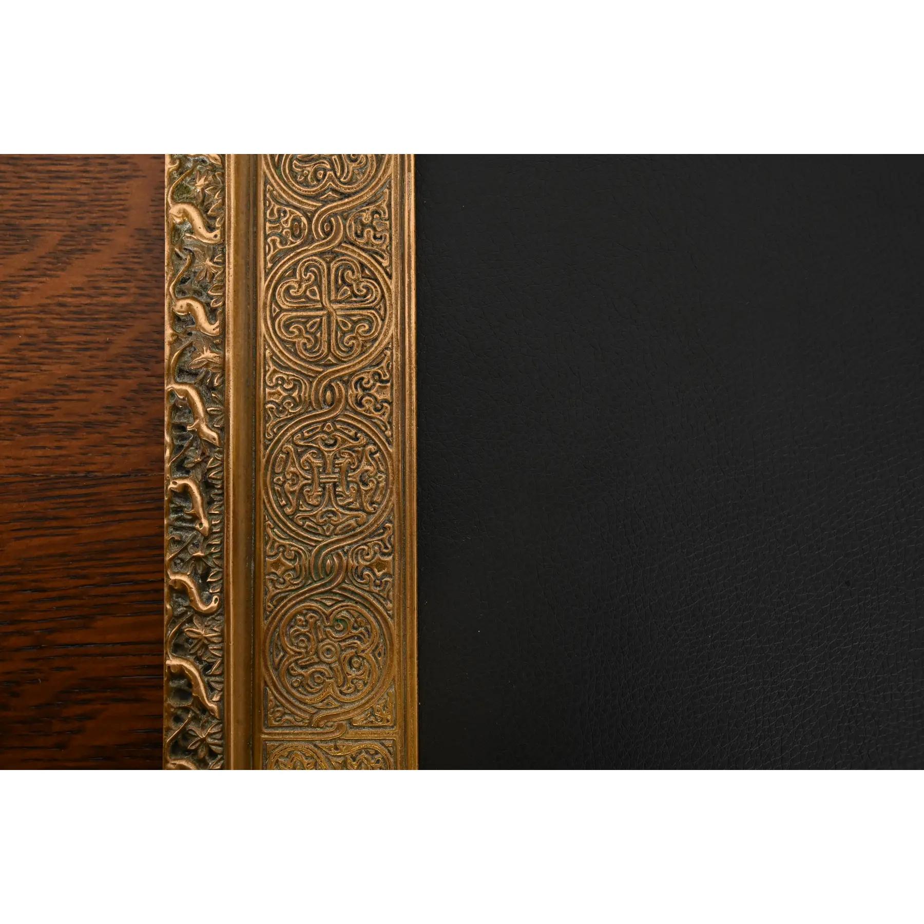 Tiffany Studios New York venezianische Bronze Doré Blotter endet mit Schreibtisch Blotter im Angebot 1