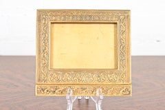 Calendario o cornice da tavolo Doré in bronzo veneziano di Tiffany Studios New York