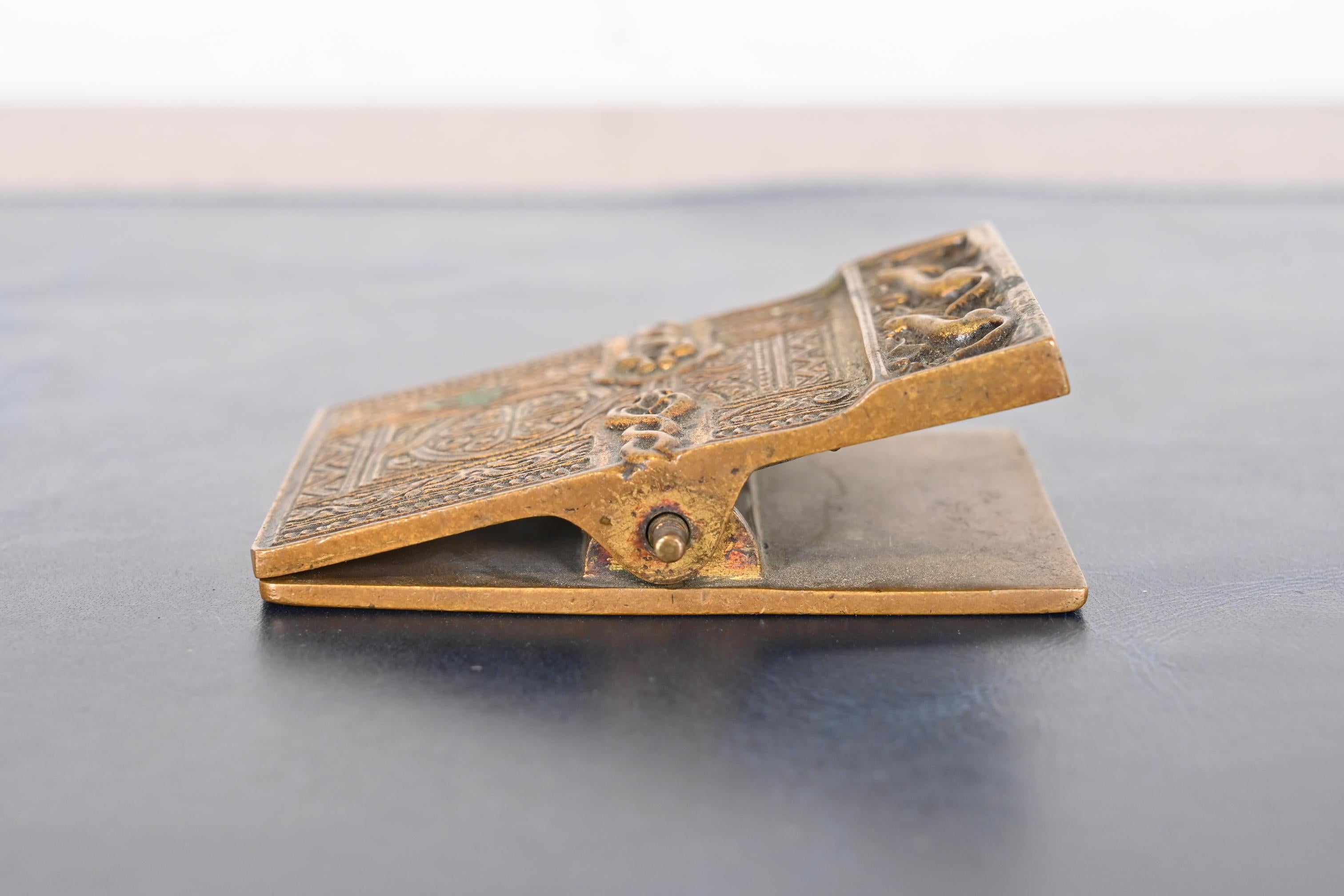 Tiffany Studios New York Venetian Bronze Large Paper Clip, Circa 1910 5
