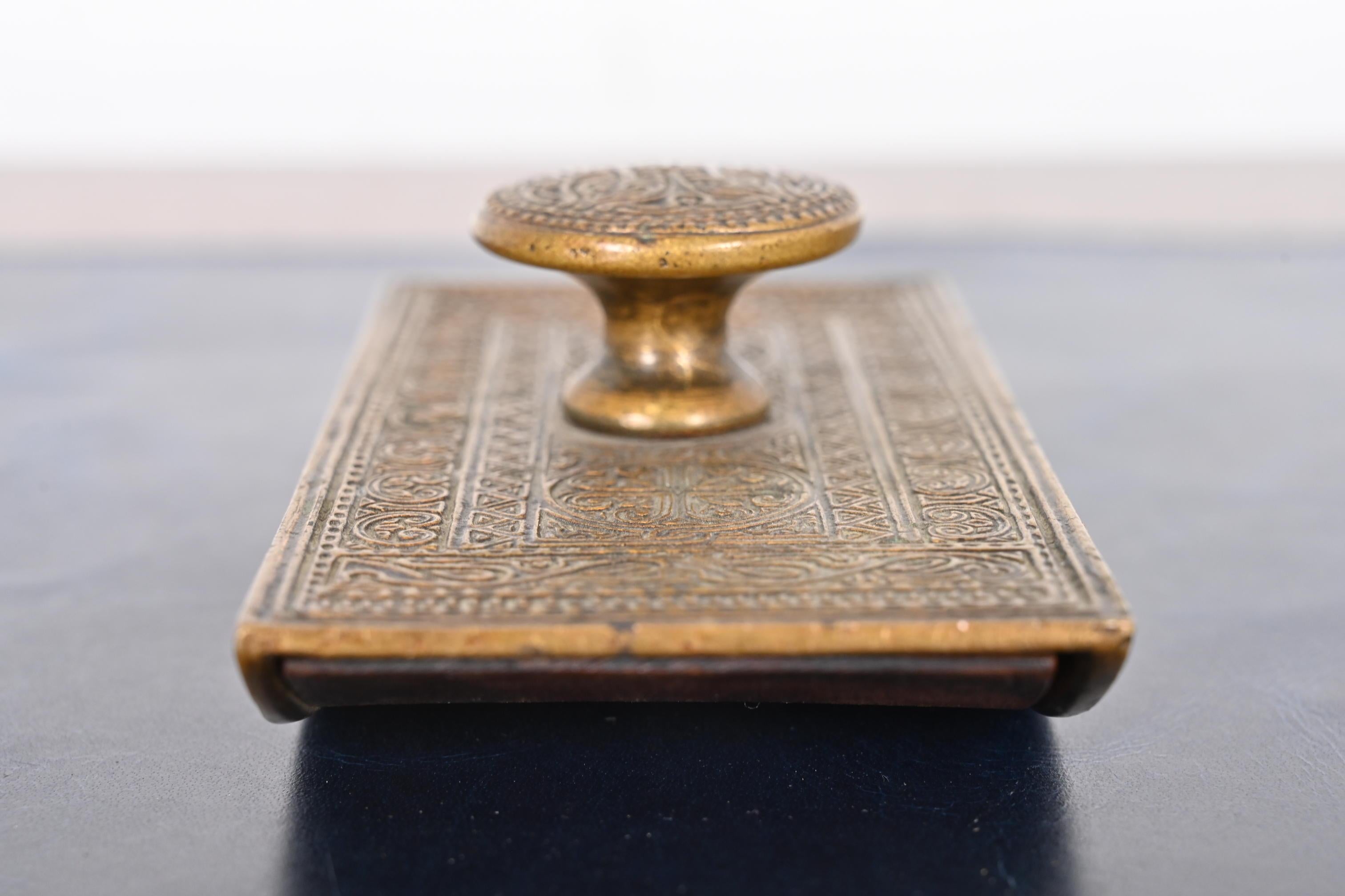 Tiffany Studios New York Venetian Bronze Rocker Blotter 6