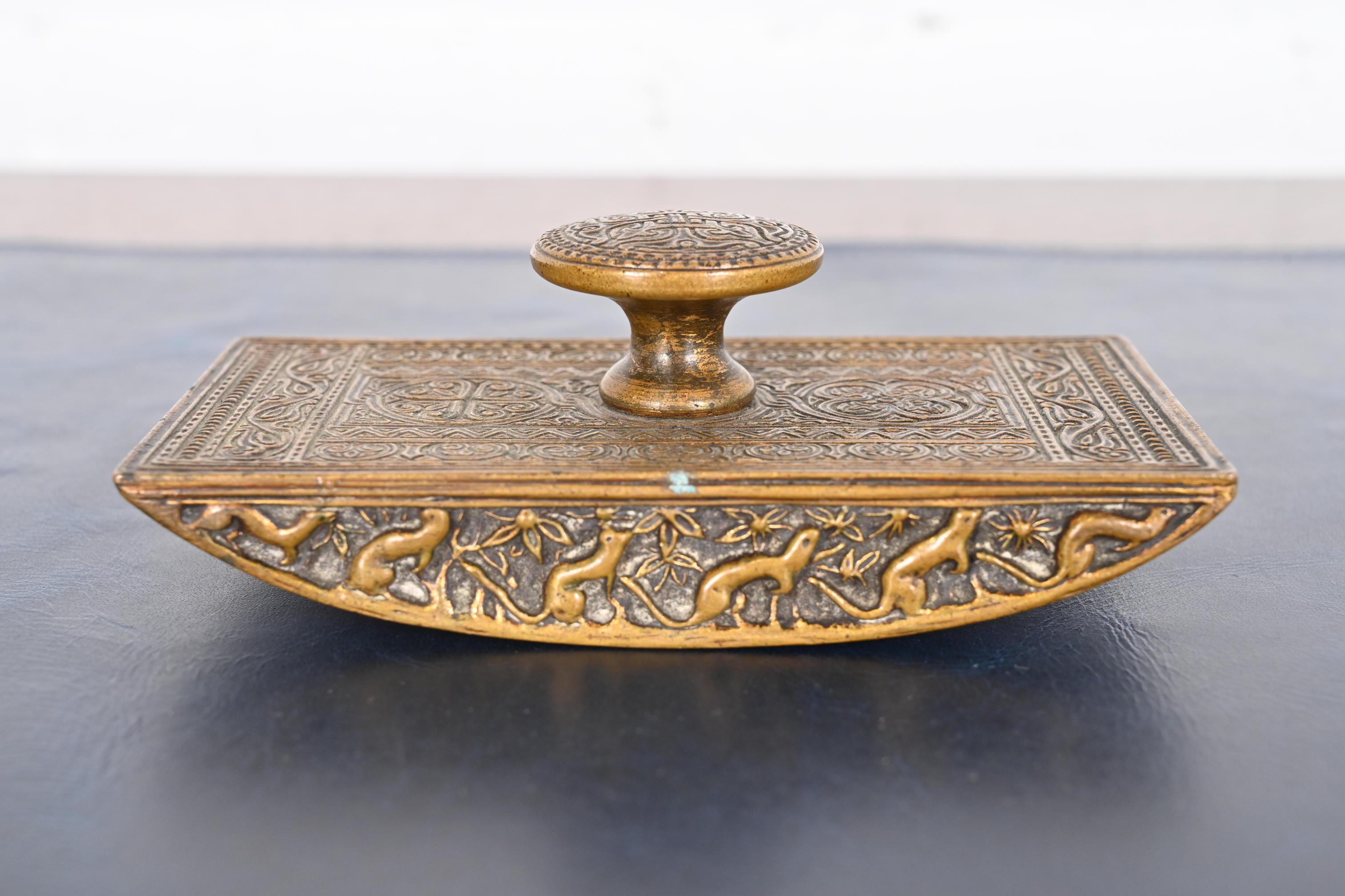 Tiffany Studios New York Venetian Bronze Rocker Blotter 7