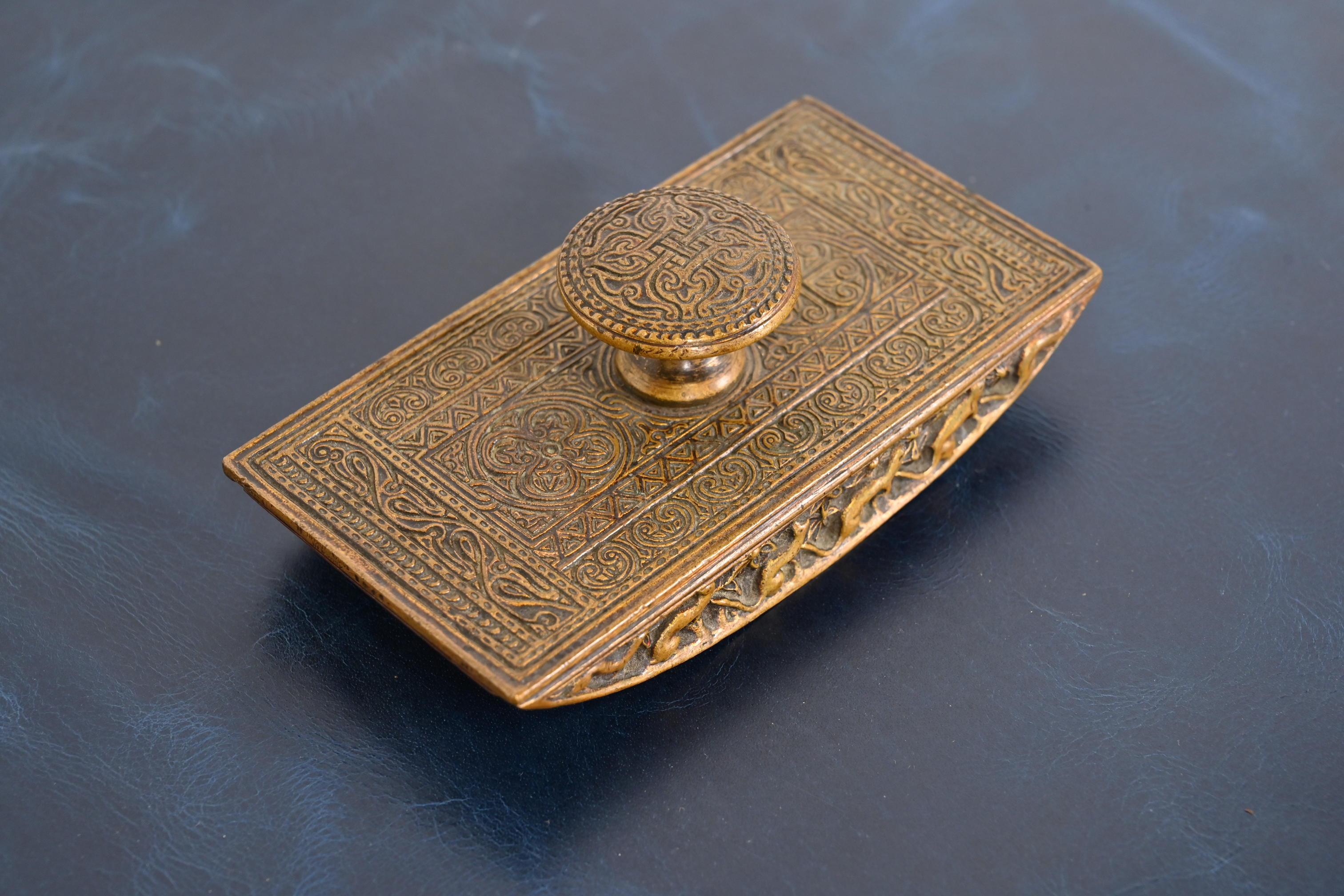 Tiffany Studios New York Venetian Bronze Rocker Blotter 1
