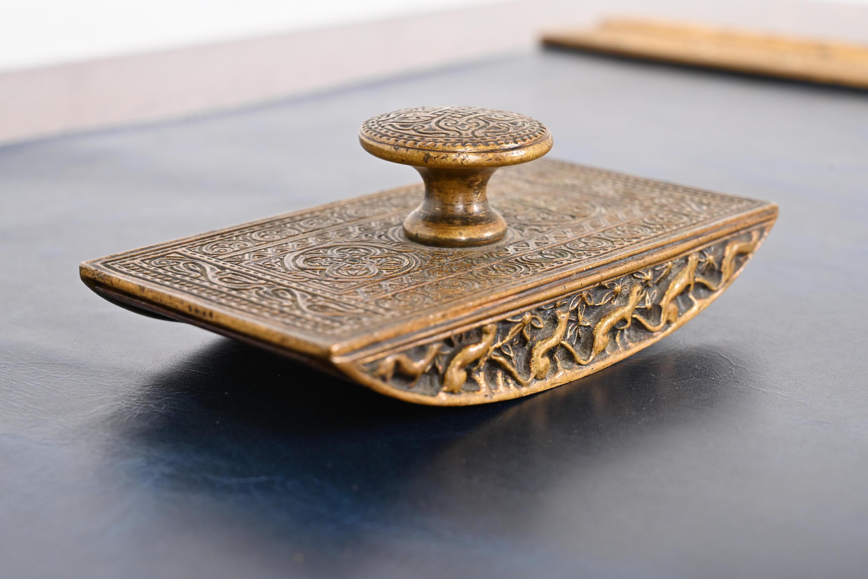 Tiffany Studios New York Venetian Bronze Rocker Blotter 2