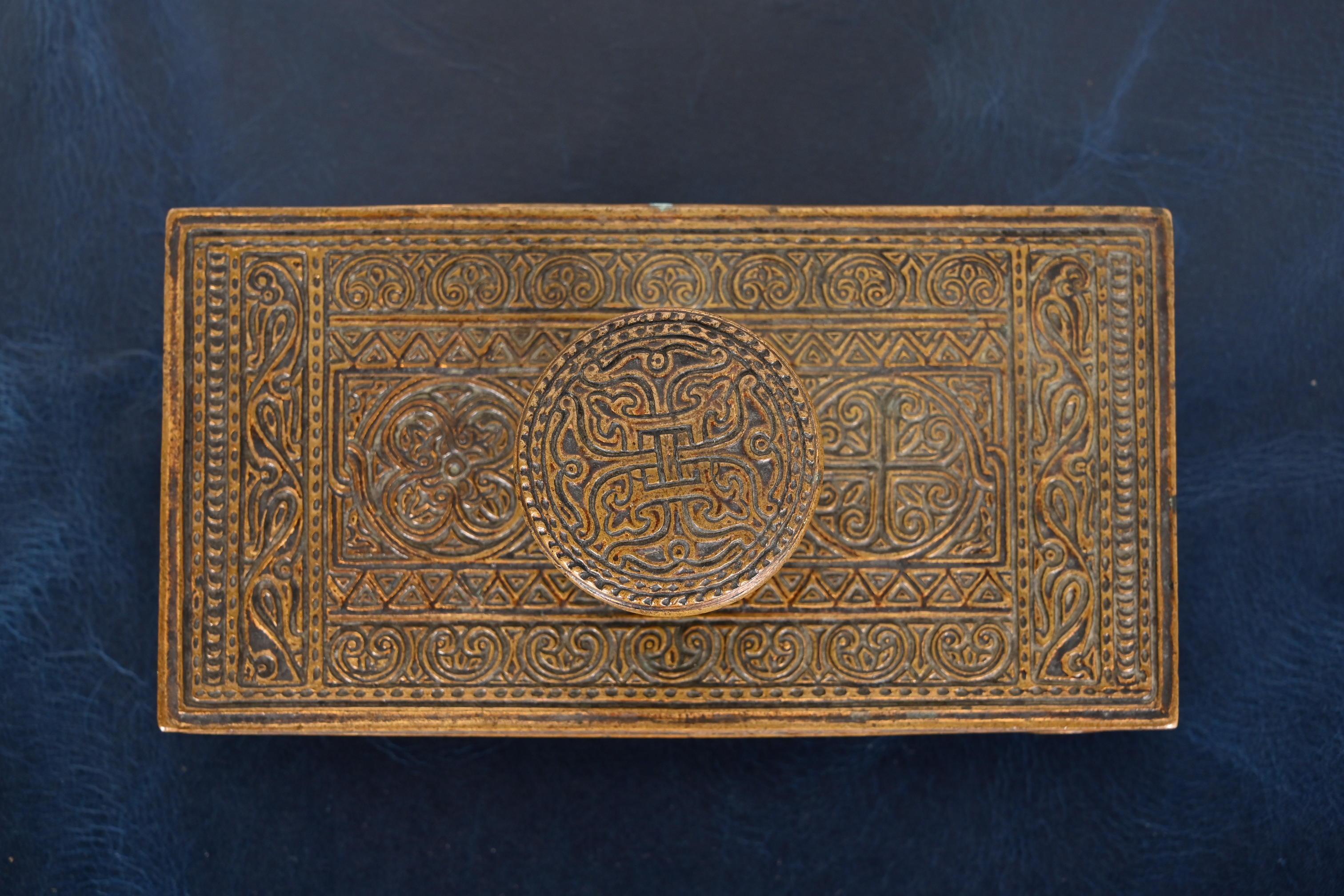 Tiffany Studios New York Venetian Bronze Rocker Blotter 3