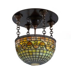 Tiffany Studios New York "Vine Border" Plafonnier
