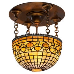 Tiffany Studios New York "Vine Border" Plafonnier