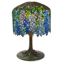 Used Tiffany Studios New York "Wisteria" Table Lamp