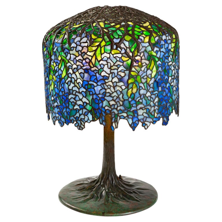 Tiffany Studios New York "Wisteria" Table Lamp For Sale