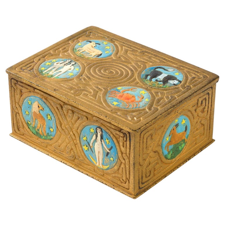 Tiffany Studios New York "Zodiac" Box For Sale