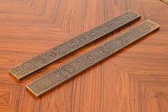 Tiffany Studios New York "Zodiac" Bronze Blotter Ends
