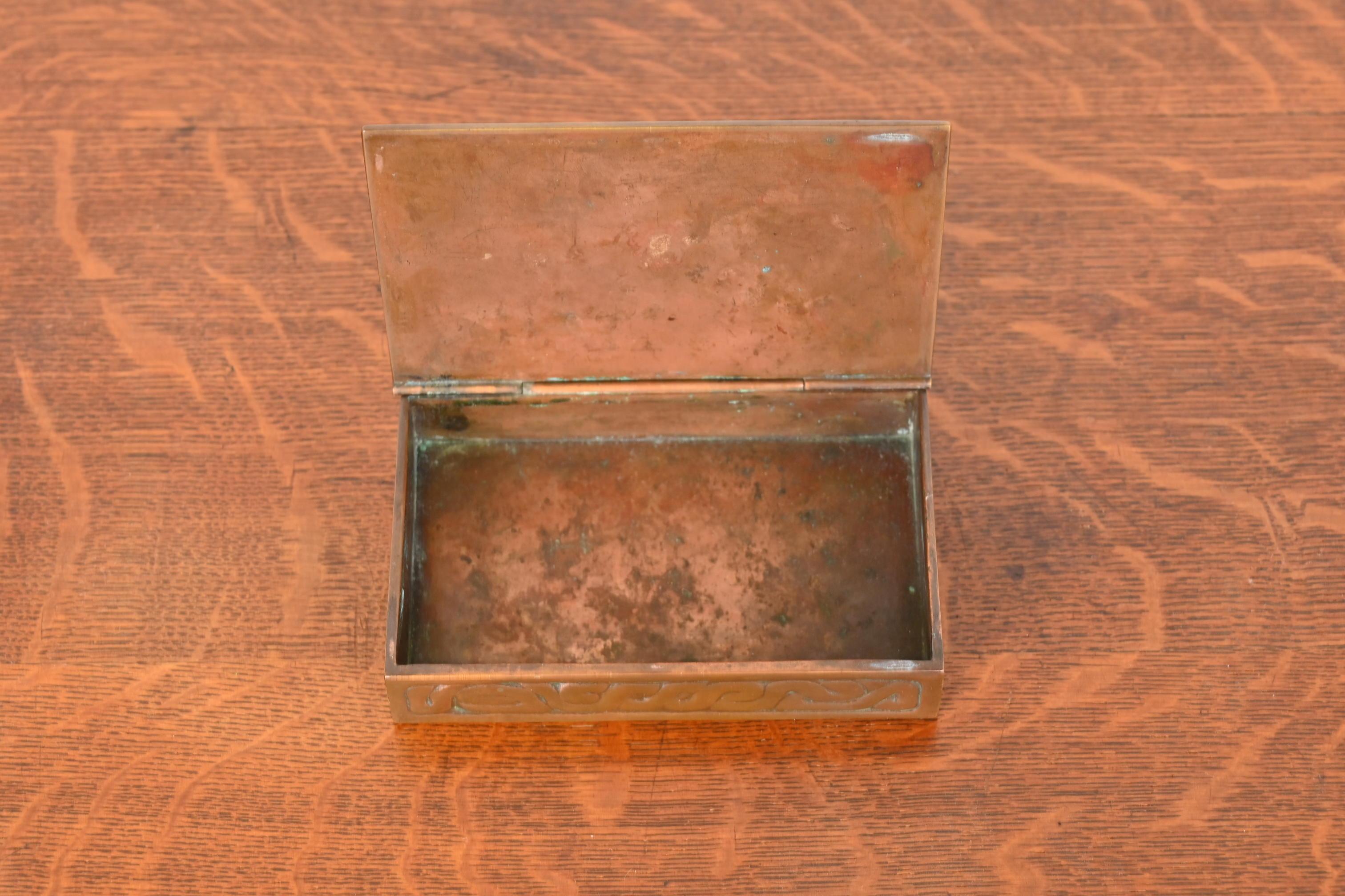 Tiffany Studios New York Zodiac Bronze Box For Sale 4