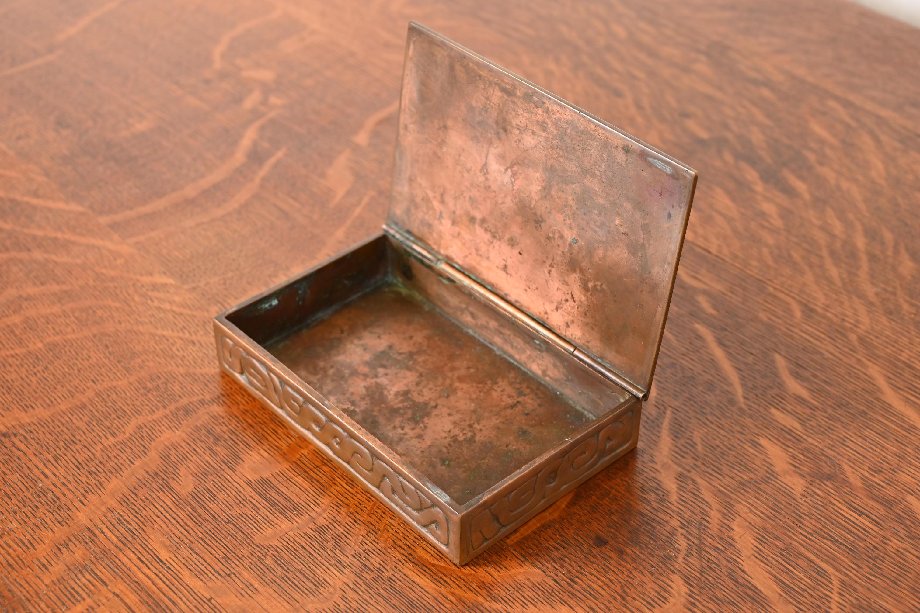 Tiffany Studios New York Zodiac Bronze Box For Sale 6