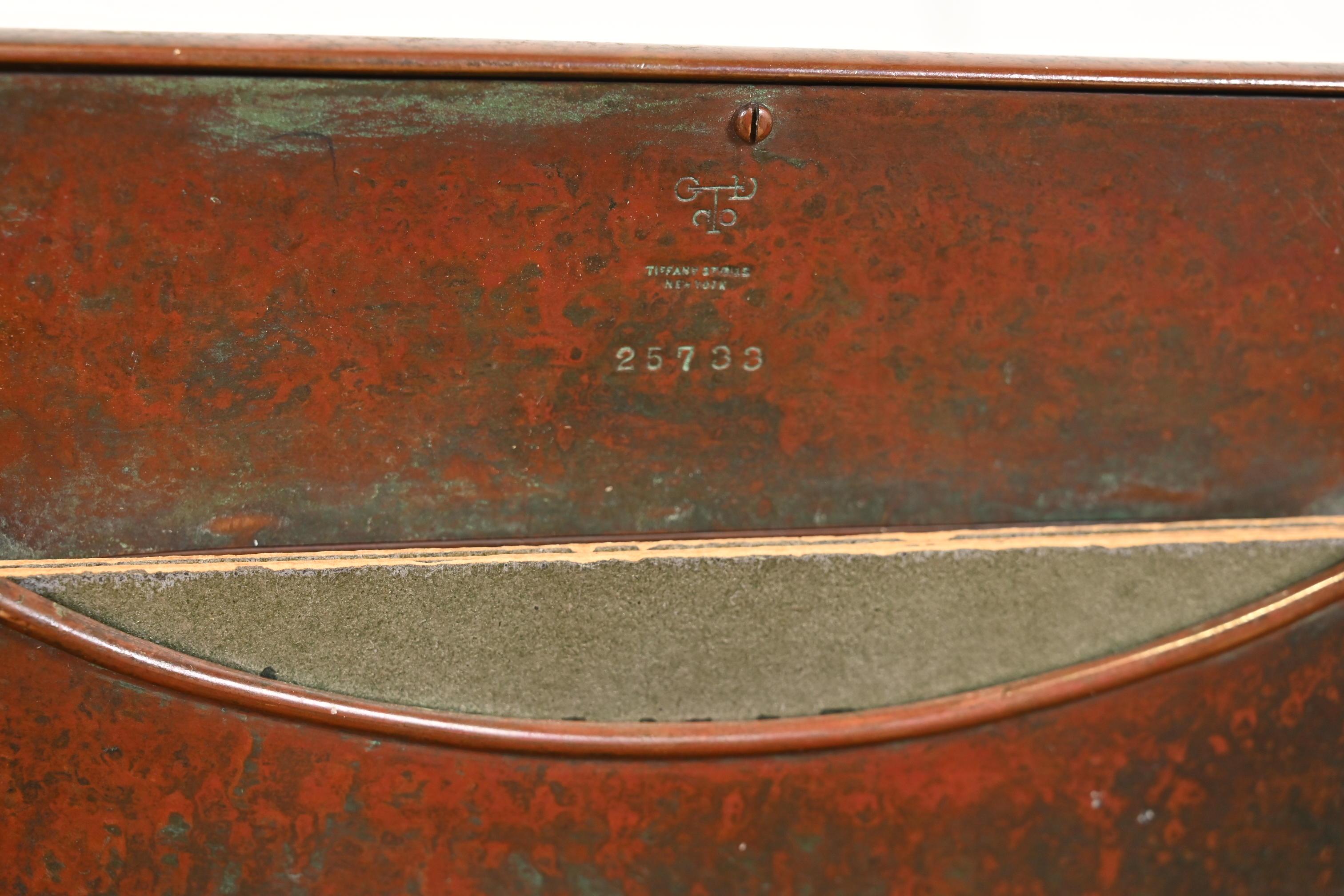Tiffany Studios New York Zodiac Bronze Desk Calendar Holder or Picture Frame 8