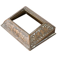 Tiffany Studios New York 'Zodiac' Bronze Desk Calendar Holder or Picture Frame