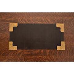 Tiffany Studios New York Zodiac Bronze Doré Blotter Corners