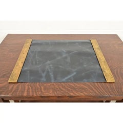 Tiffany Studios New York Zodiac Bronze Doré Blotter Ends