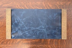 Tiffany Studios New York Zodiac Bronze Doré Blotter Ends With Leather Desk Pad