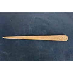 Tiffany Studios New York Zodiac Bronze Doré Letter Opener