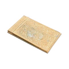 Tiffany Studios New York Zodiac Bronze Doré Notepad Holder