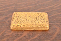 Tiffany Studios New York Zodiac Bronze Doré Paper Weight