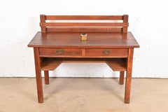 Tiffany Studios New York Zodiac Bronze Doré Pen Brush