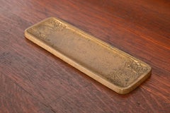 Tiffany Studios New York "Zodiac" Bronze Doré Pen Tray