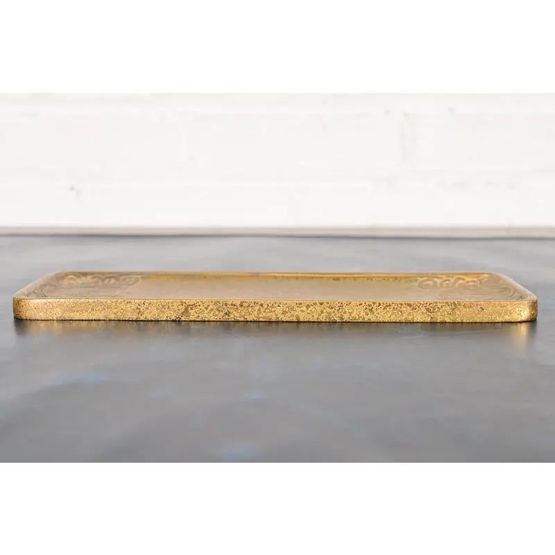 Tiffany Studios New York Zodiac Bronze Doré Stifttablett im Zustand „Gut“ im Angebot in South Bend, IN