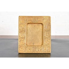 Tiffany Studios New York Zodiac Bronze Doré Picture Frame