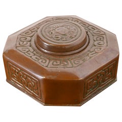 Tiffany Studios New York Zodiac Bronze Inkwell