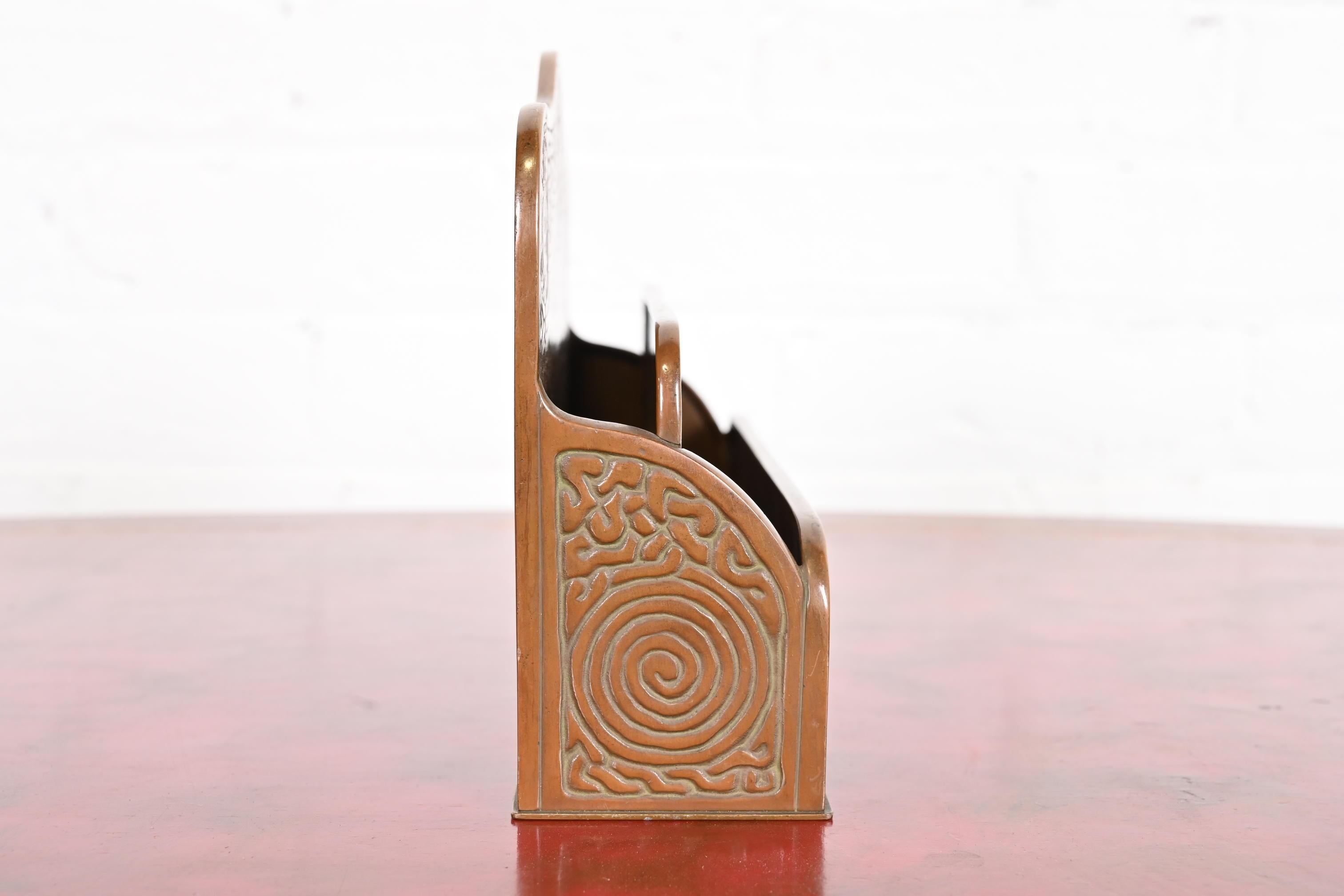 Tiffany Studios New York Zodiac Bronze Letter Rack For Sale 9
