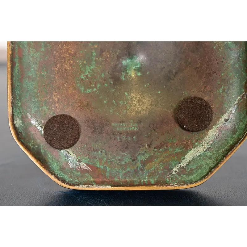 Tiffany Studios New York Zodiac Bronze Streichholzschachtel-Halter im Angebot 5