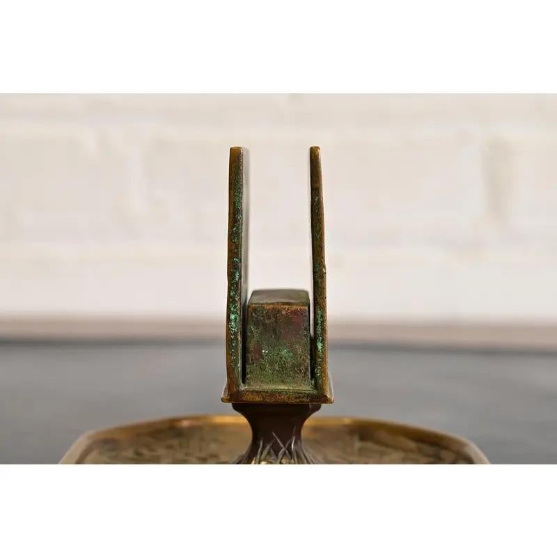 Tiffany Studios New York Zodiac Bronze Streichholzschachtel-Halter im Angebot 2