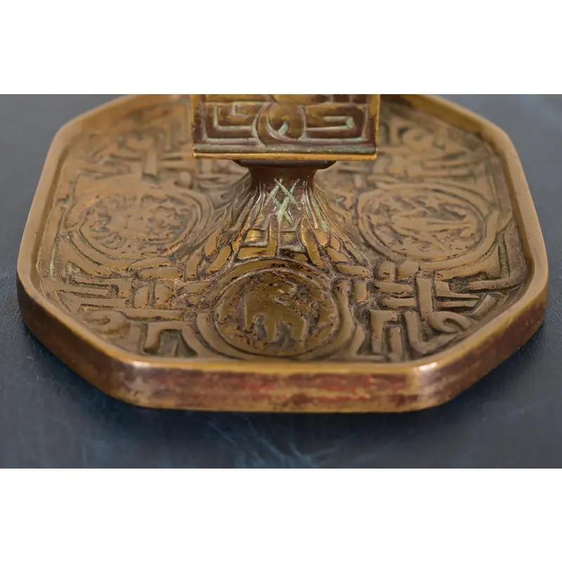 Tiffany Studios New York Zodiac Bronze Streichholzschachtel-Halter im Angebot 3