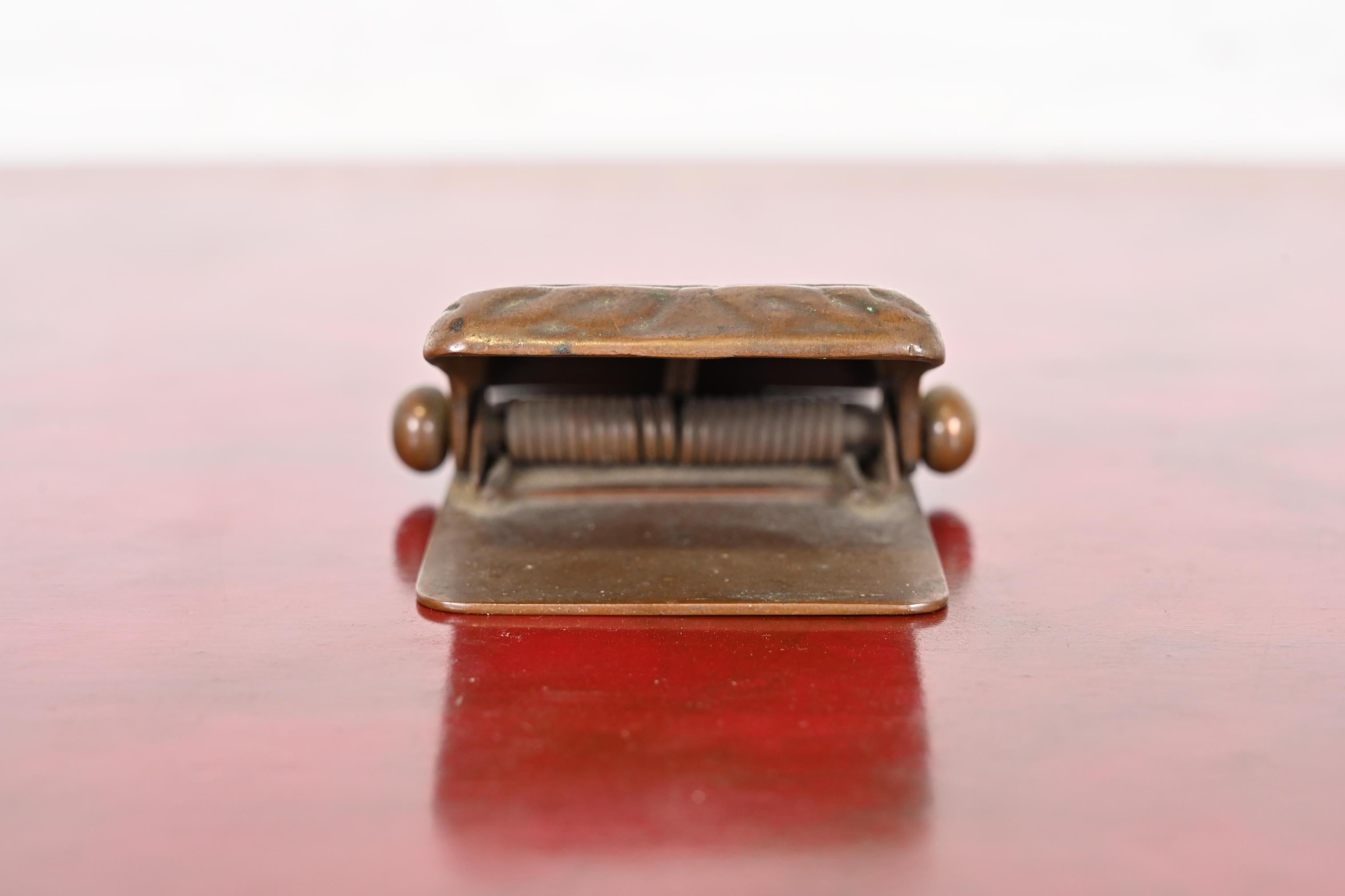 Tiffany Studios New York Zodiac Bronze Paper Clip 2